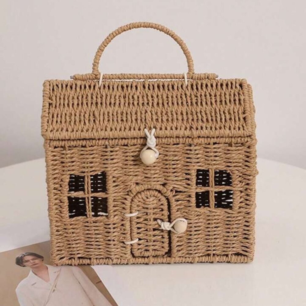 Rattan House Handbag